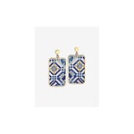 Christian Lacroix - Bijoux Femme Boucle d'oreilles en Laiton Plaque Or et Brillant Argent et Motifs XF31010LD