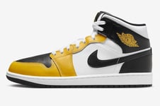 Nike Jordan 1 Mid Taxi UK 12 EUR 47.5 Yellow Ochre Black White DQ8426 701