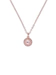 Ted Baker Soltell Solitaire Sparkle Crystal Necklace For Women (Rose Gold Tone/Crystal)