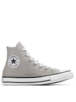 Converse Mens Hi Top Trainers - Light Grey, Light Grey, Size 9, Men