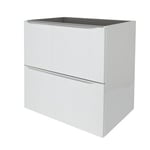 Meuble sous vasque suspendu blanc brillant l.60 x H.60 x P.45 cm, GoodHome Imandra