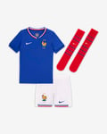 FFF 2024 Stadium Home Younger Kids' Nike Football Replica 3-Piece Kit