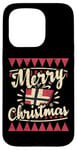 Coque pour iPhone 15 Pro Merry X-Mas Pull de Noël moche avec drapeau norvégien Père Noël