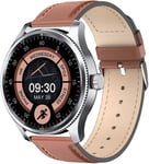 Montre Connectée Homme Femme Lunette Métal Avec Podomètre, Smartwatch 100 Sports, Répondre Passer Appel Et Cardiofrequencemetre, Étanche Ip68 Pour Natation, Compatible Avec Ios Et Android