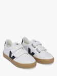 VEJA Kids' Small Esplar Leather Riptape Trainers