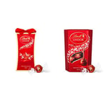 Lindt Lindor Milk Chocolate Truffles Gift Box 75 g & Lindor Milk Chocolate Truffles Box with a Smooth Melting Filling, 200 g