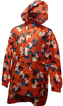 Joules Coat Jacket Women 6 GoLightly Red Lilypad Packaway Waterproof Mac  204454