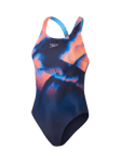 Speedo Powerback Swimsuit, True Navy/Red