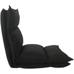 Chaise de Méditation Siege de Sol Métal Noir Suède 70x56x70 - Mobili Rebecca