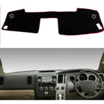 LINGJIE Respirant Tableau De Bord De Voiture Dash Couverture Mat, pour Toyota Tundra Sequoia 2008 2009 2010 2011 2012 2014, Le Tableau De Bord De Voiture Pad Étanche À La Lumière