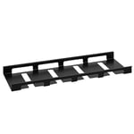 Wesco Rack System Smart Support pour verre 60 en aluminium revêtu par pulvérisation flexible extensible Noir Dimensions : 558 x 208 x 25 mm A74502060-62