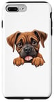 Coque pour iPhone 7 Plus/8 Plus Boxer mignon pour homme et femme