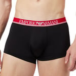 Emporio Armani Kalsonger Microfiber Trunk Svart polyamid Large Herr