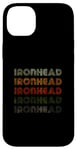 Coque pour iPhone 14 Plus Love Heart Ironhead Tee Grunge Vintage Style Ironhead Noir