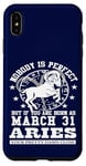 Coque pour iPhone XS Max Zodiac Bélier 31 mars Horoscope drôle Fête d'anniversaire