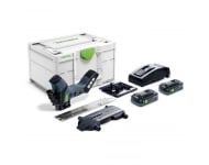 Scie FESTOOL ISC 240 HPC 4,0 EBI-Plus pour matériaux isolants - Avec 2 batteries 18V 4.0 Ah, chargeur, systainer et lame - 576569