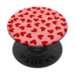 maneater coeur amour valentines rouge rose mignon rétro girly y2k PopSockets PopGrip Adhésif