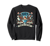 Dad's Grill Master BBQ Lover Funny Retro Fan Sweatshirt