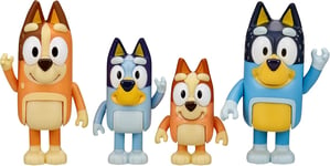 Bluey and Family: Bingo, Bandit and Chilli 4 Figure pack Articulated Character