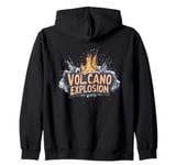 Feel the Fury of a Massive Volcano Explosion Outfit Zip Hoodie