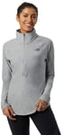 New Balance Sport Spacedye Half Zip, Women, Athletic Grey, XS