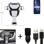 Car holder air vent mount for Motorola One Fusion+ cell phone mount