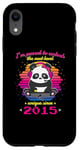 Coque pour iPhone XR Né en 2015 Anniversaire Fun Panda Gaming Unlock The Next Level