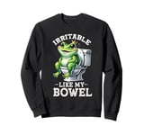 funny frog meme Irritable like my bowel tummy ache survivor Sweatshirt