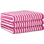 Cawö Randig Handduk Campus 955-22 Pink (50x100 cm)