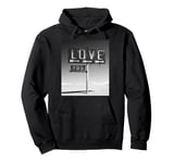 Love You Black White T-Shirt Print I Love You Hoodie Pullover Hoodie