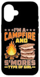 iPhone 16 I'm A Campfire And S'mores Type Of Girl Campsite Fun Case