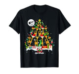 Santa Reindeer Elf Trumpets Xmas Tree Gnome Instrument T-Shirt