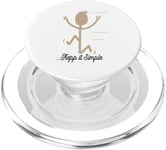 Minimalist Stickman Drawing with Inspiring Keep It Simple PopSockets PopGrip for MagSafe