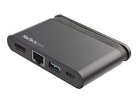 Startech.Com Usb C Multiport Adapter, Usb-C Travel Mini Dock To 4K Hdmi With 100W Pd 3.0 Pass-Through, Usb-A Usb-C, Gigabit Ethernet, Portable Usb 3.0 Type-C Dock With 100W Power Delivery - Mac, Windows, Chrome (Dkt30chcpd) - Dokkingstasjon - Usb-C