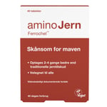 Amino Jern 25 mg - Mildt Jern for Daglig Tilskudd - 40 Tabletter