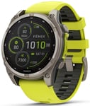 Garmin 010-02906-21 Fēnix 8 Solar Svart/Gummi Ø47 mm