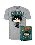 Funko Boxed Tee: My Hero Academia (MHA) Izuku Midoriya - (Deku) Extra Large Izuku Midoriya - (Deku) (XL) - T-Shirt - Vêtements - Idée de à Manches Courtes pour Les Adultes Les Hommes