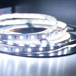 Valkoinen LED-nauha kaksinkertaisella teipillä, SMD, 60cm