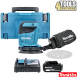 Makita DBO180Z 18V Random Orbit Sander + 1 x 5Ah Battery, Charger, Case