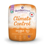 Slumberdown Climate Control 10.5 Tog All Year Round Hollowfibre Duvet, Double