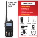 (RA685, kaapelimikrofoni)Retevis RA685 radiopuhelimet, kaksisuuntaiset radioasemat pitkän kantaman radiopuhelimet Ammattimaiset UHF VHF USB Type C -laturi 5W CHIRP