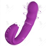 LCC® Roterande G-punkt silikon vibrerande massageapparat 3 i 1 Vuxen som bär dildo vibrationsstimulator som bär silic massager