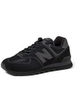 New Balance Homme NB 574 Sneakers, Noir (Triple Black ETE), 36 EU