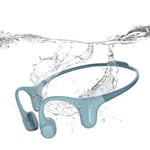 mojawa Run Plus Casque à Conduction Osseuse Bluetooth, Casque de Sport sans Fil avec 32GB MP3, pour la Course à Pied, la Natation, Le Cyclisme, la Gym et Les Entraînements, Bleu