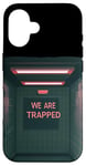 Coque pour iPhone 16 Costume amusant « We are Trapped Speech »