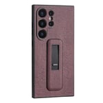 Wine Red Push-Pull Bracket -Puhelinkotelo, Joka On Yhteensopiva Samsung Galaxy S24 Ultra 5G:N Kanssa