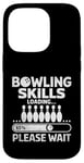 Coque pour iPhone 14 Pro Bowling Skills Chargement Please Wait Pins Bowler