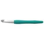 10mm Knitpro Waves Sea Green Aluminium Crochet Hook Soft Grip Handle Lightweight