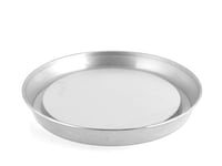 HABI - Moule rond pour four, en aluminium, gris,28 x 28 x 4 cm