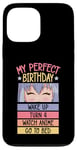 Coque pour iPhone 13 Pro Max My Perfect Birthday Wake Up Turn 4 Montre Anime Go To Bed